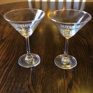 Beefeater London Martini Glasses Set of Two